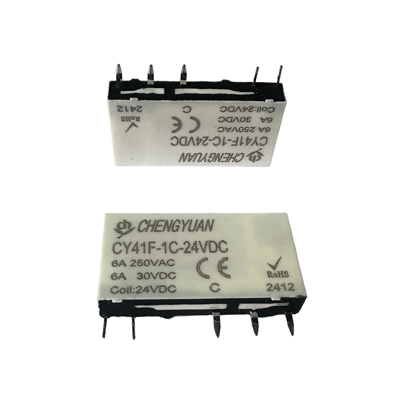 CY41F Relä, Slim Power Relay, 41F Relay, Signal Relay, 5PIN PCB 6A Small Relay.