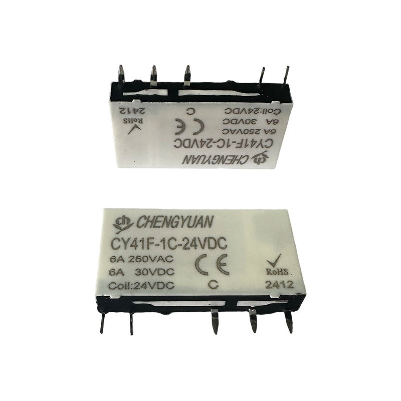 CY41F Relä, Slim Power Relay, 41F Relay, Signal Relay, 5PIN PCB 6A Small Relay.