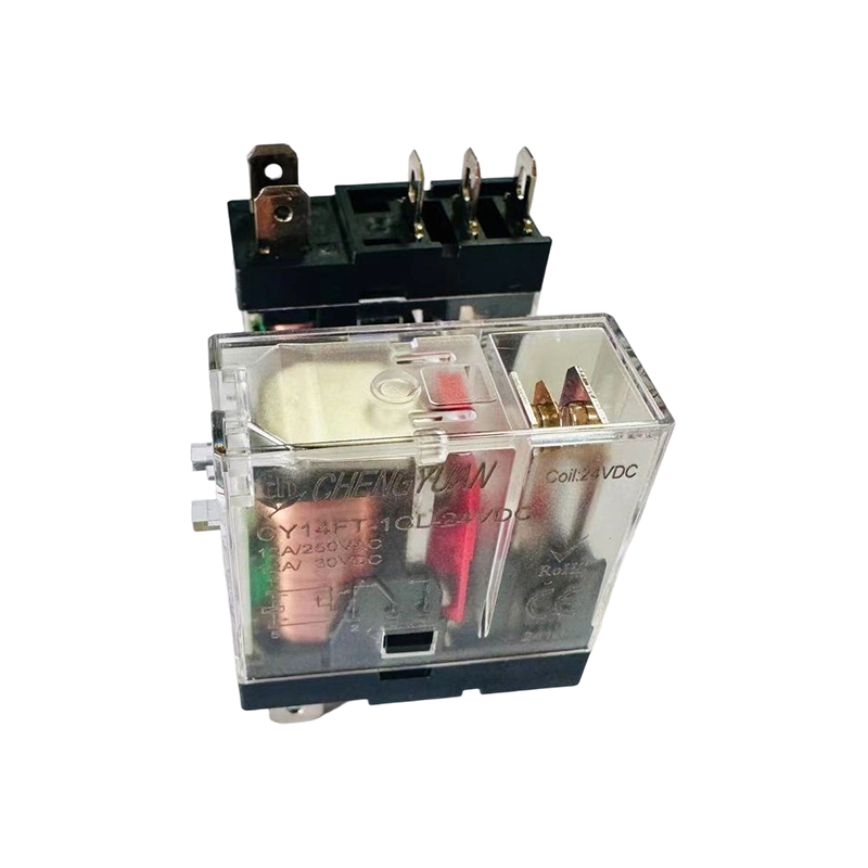 CY14FT-2CL Relä, DPDT Relä, 14F bredfotsrelä, 8A 5PIN Power Relay.