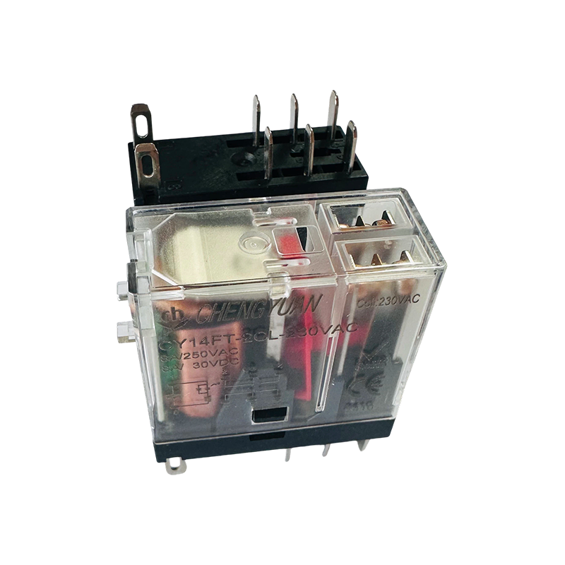 CY14FT-2CL Relä, DPDT Relä, 14F bredfotsrelä, 8A 5PIN Power Relay.