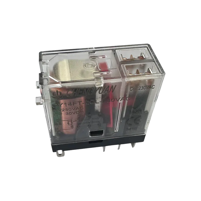 CY14FT-2CL Relä, DPDT Relä, 14F bredfotsrelä, 8A 5PIN Power Relay.